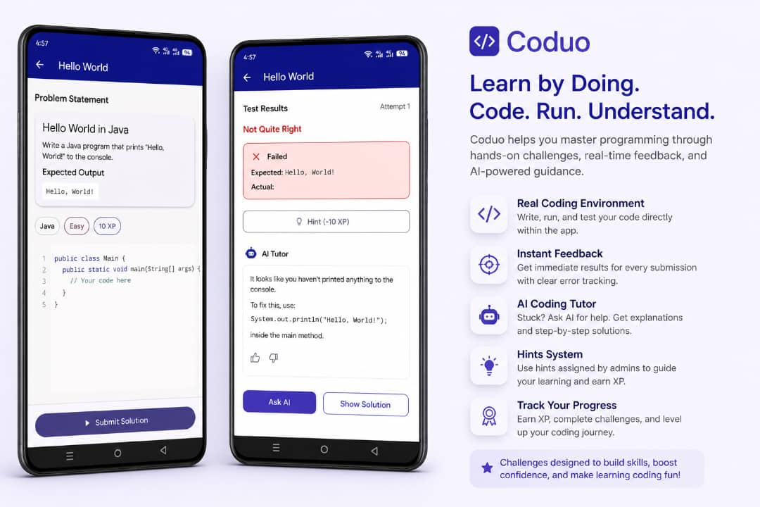 Coduo | Coding Education Flutter App with Admin Panel