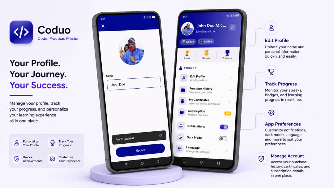 Coduo | Coding Education Flutter App with Admin Panel