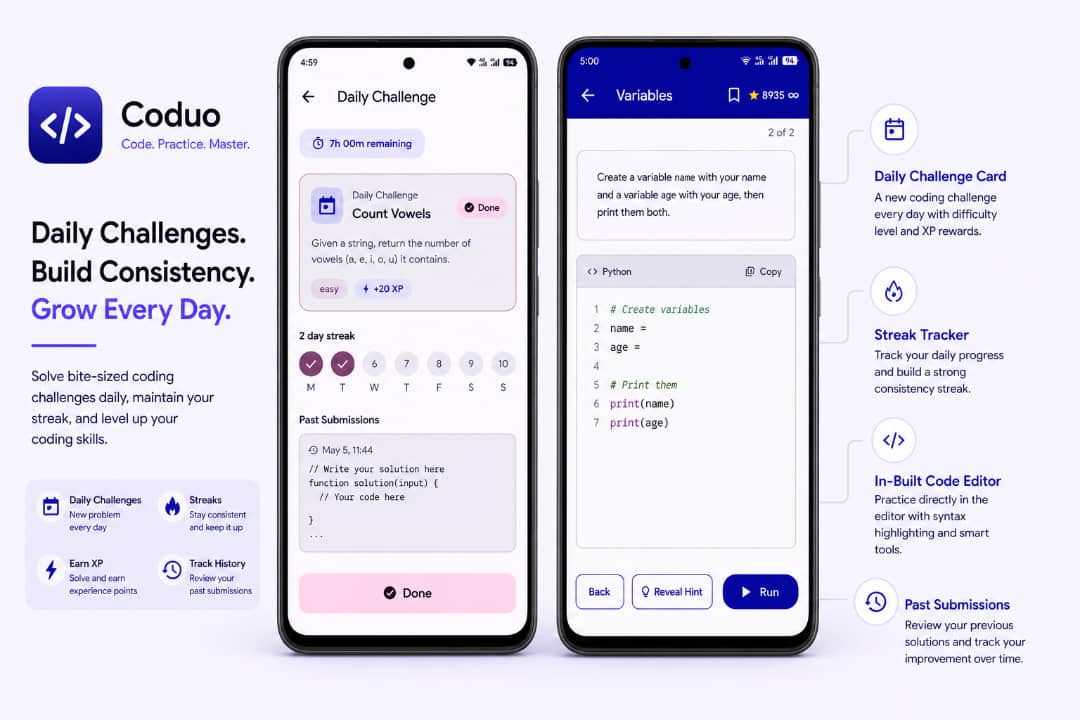 Coduo | Coding Education Flutter App with Admin Panel