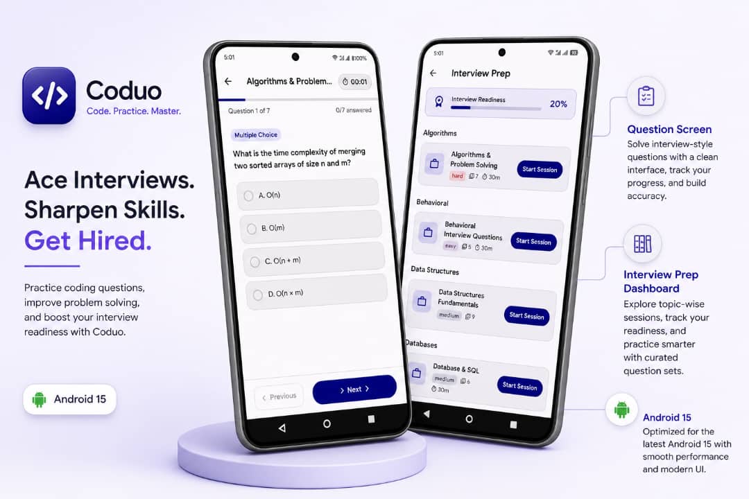 Coduo | Coding Education Flutter App with Admin Panel