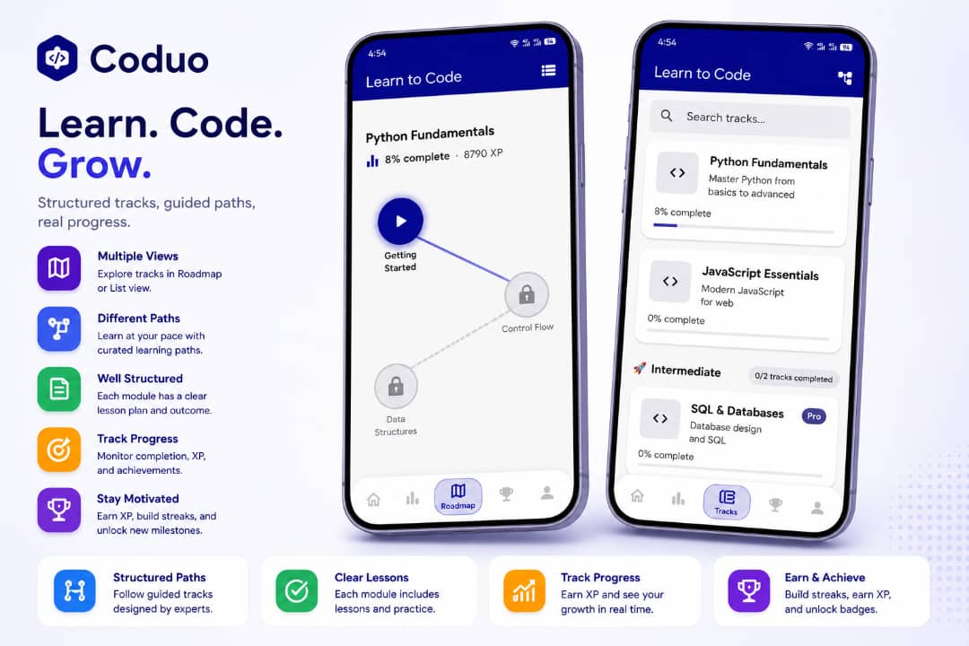 Coduo | Coding Education Flutter App with Admin Panel