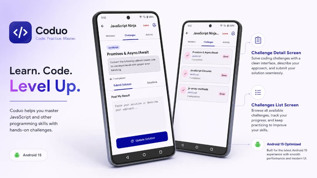 Coduo | Coding Education Flutter App with Admin Panel